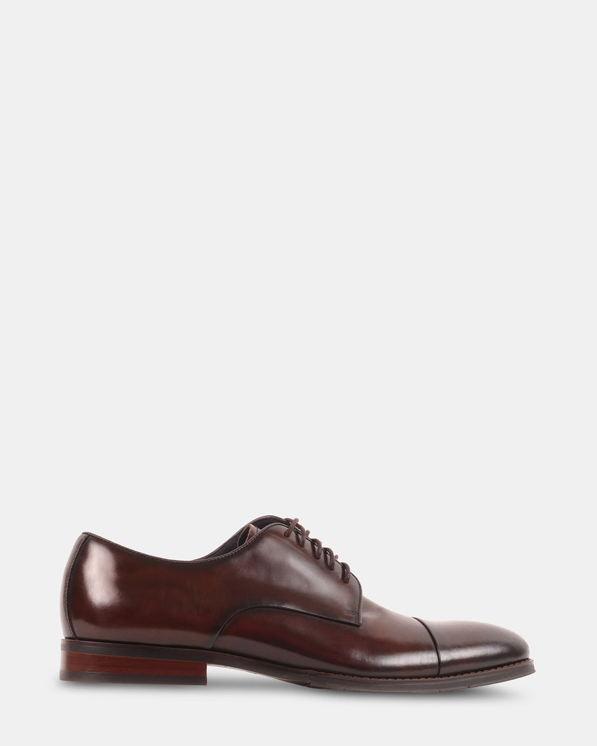 KERIAN BROWN LEATHER - Men's Shoes - Steve Madden Canada