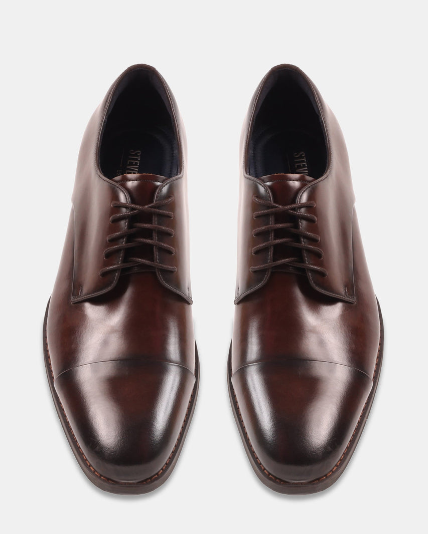 KERIAN BROWN LEATHER - Men's Shoes - Steve Madden Canada