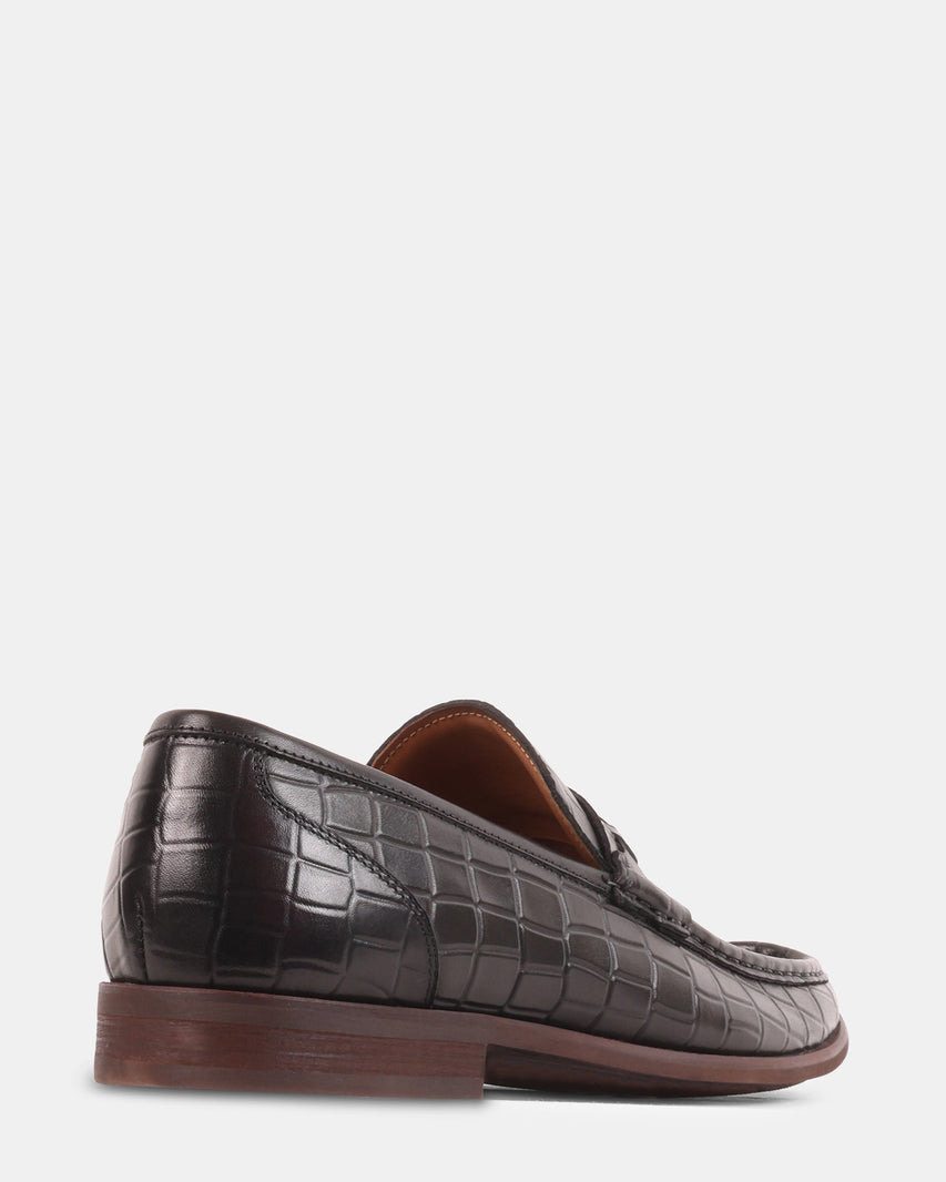 KLINE BLACK LEATHER - Men's Shoes - Steve Madden Canada