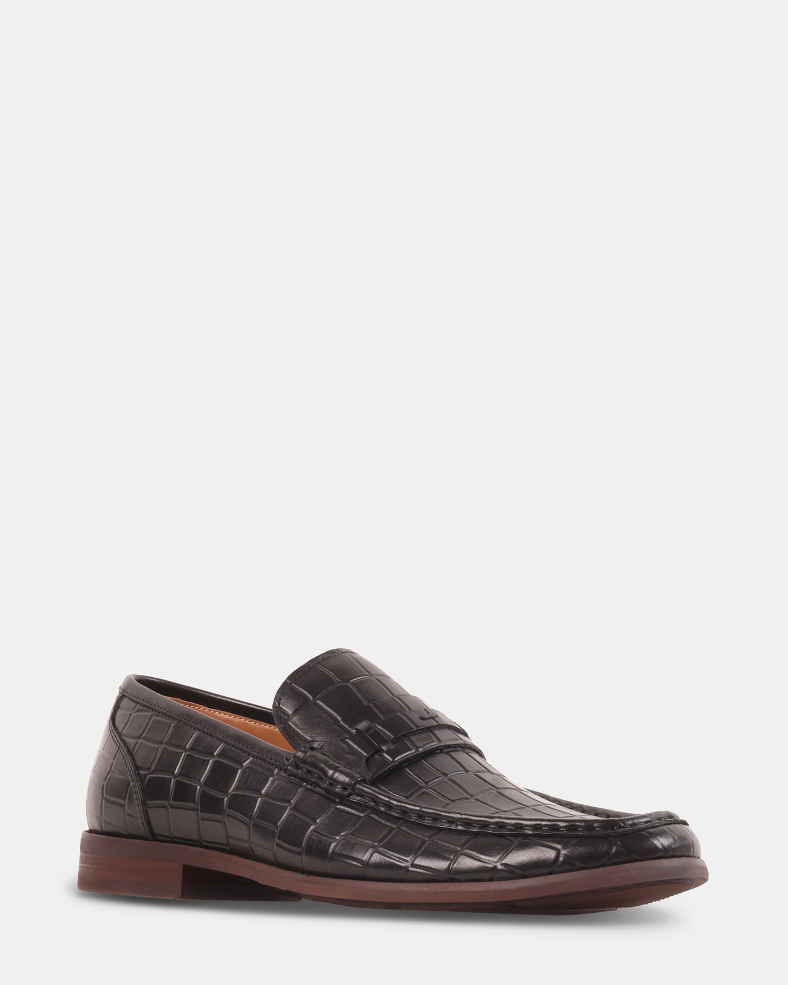 KLINE BLACK LEATHER - Men's Shoes - Steve Madden Canada