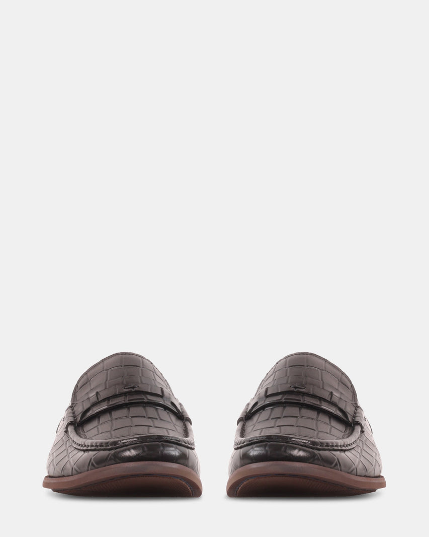 KLINE BLACK LEATHER - Men's Shoes - Steve Madden Canada