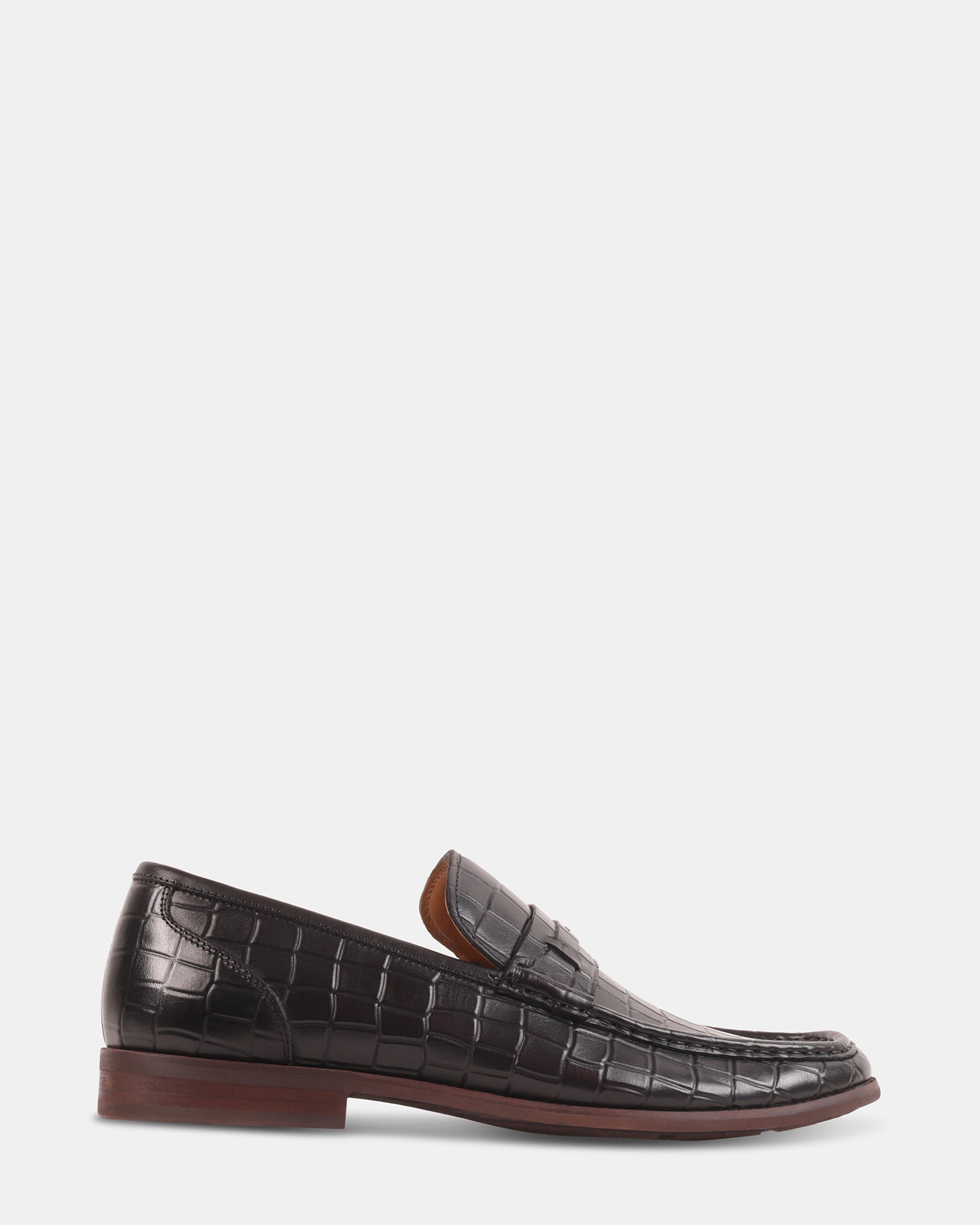 KLINE BLACK LEATHER - Men's Shoes - Steve Madden Canada