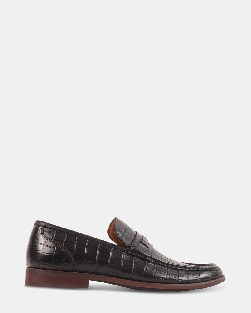KLINE BLACK LEATHER - Men's Shoes - Steve Madden Canada