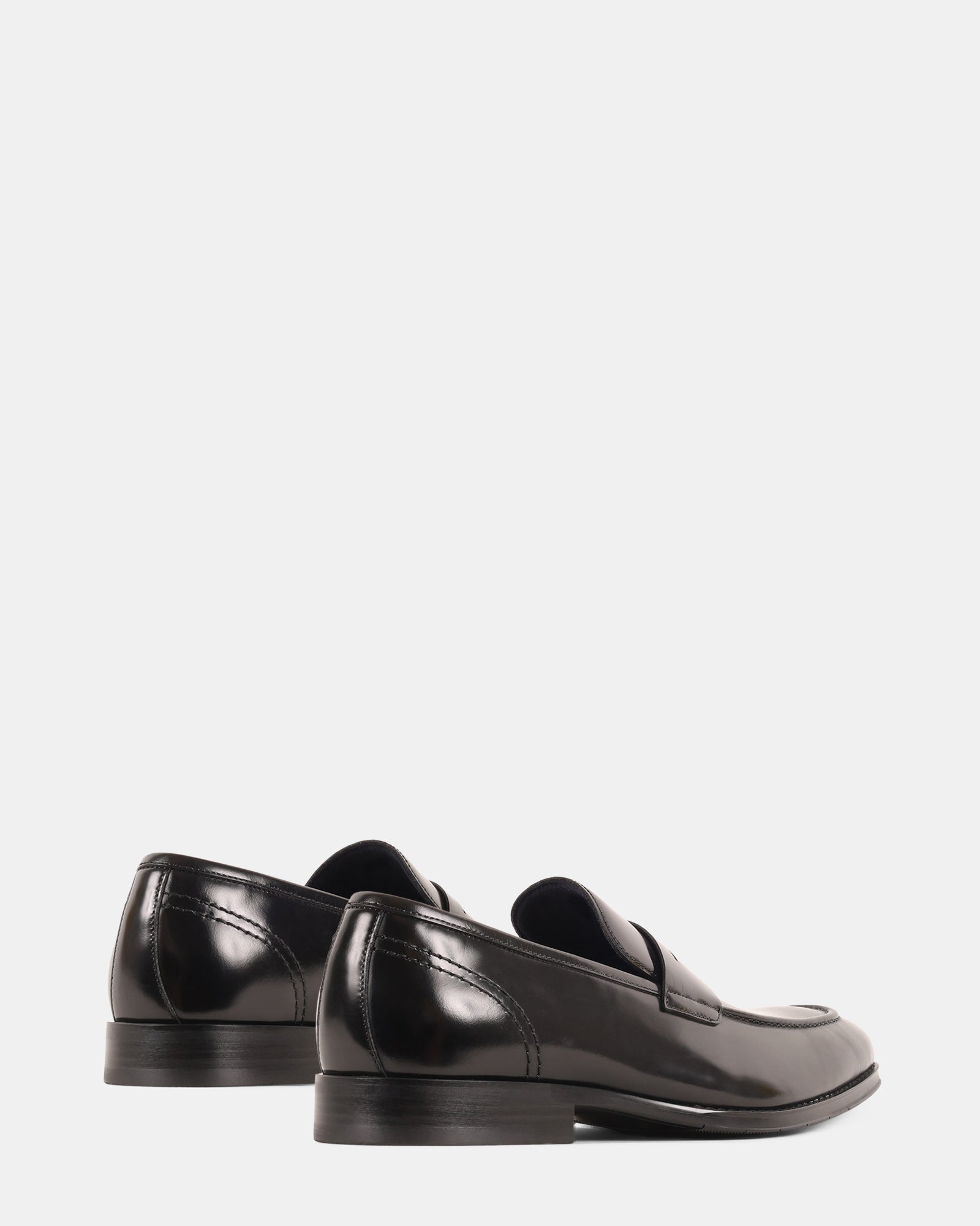 KNIES BLACK LEATHER - Men's Shoes - Steve Madden Canada