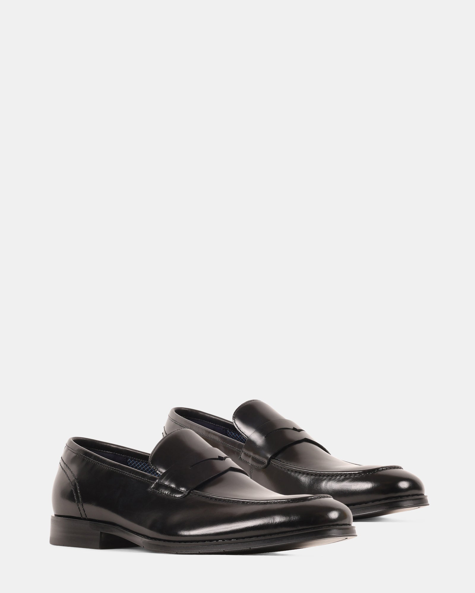 KNIES BLACK LEATHER - Men's Shoes - Steve Madden Canada