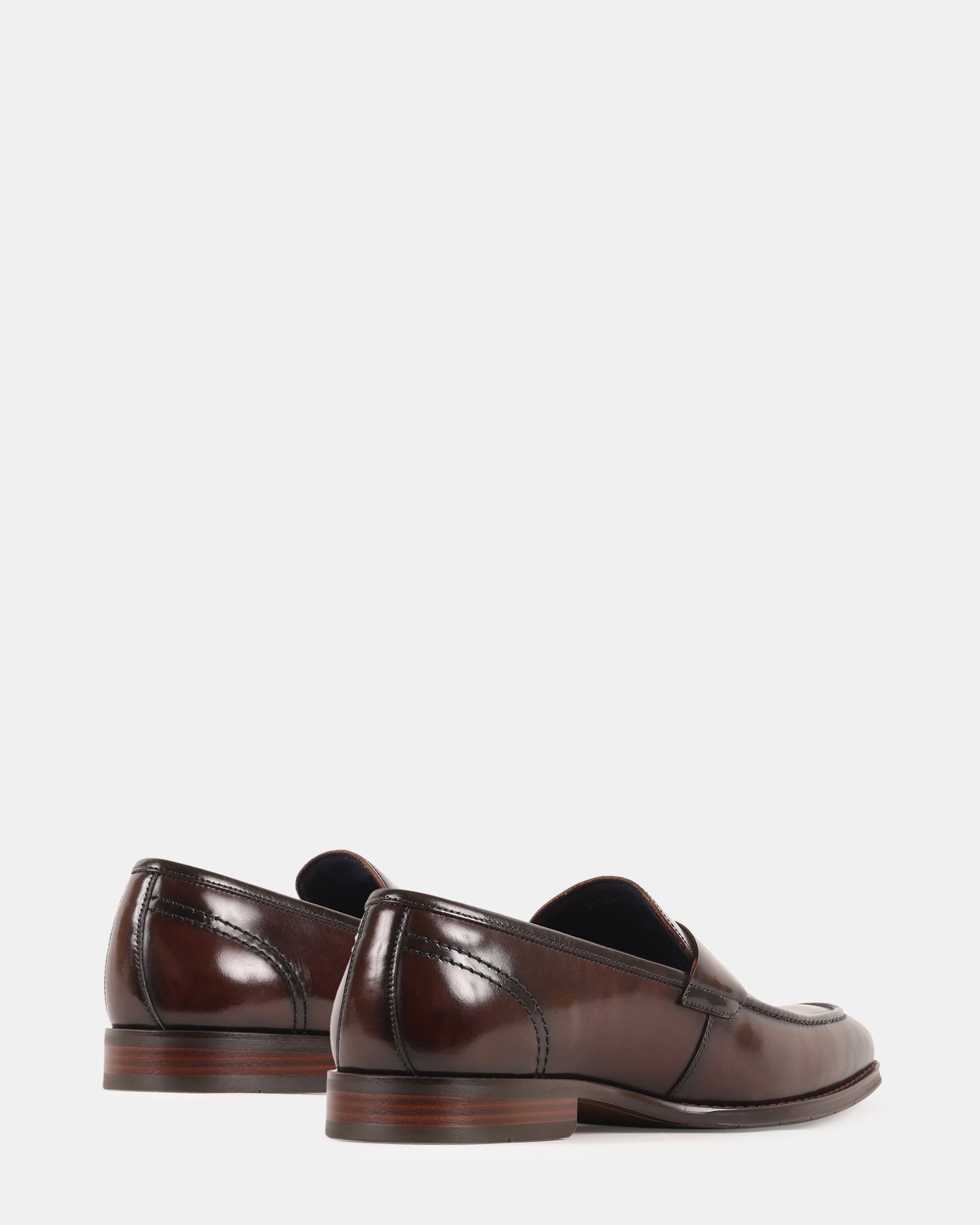 KNIES BROWN LEATHER - Men's Shoes - Steve Madden Canada