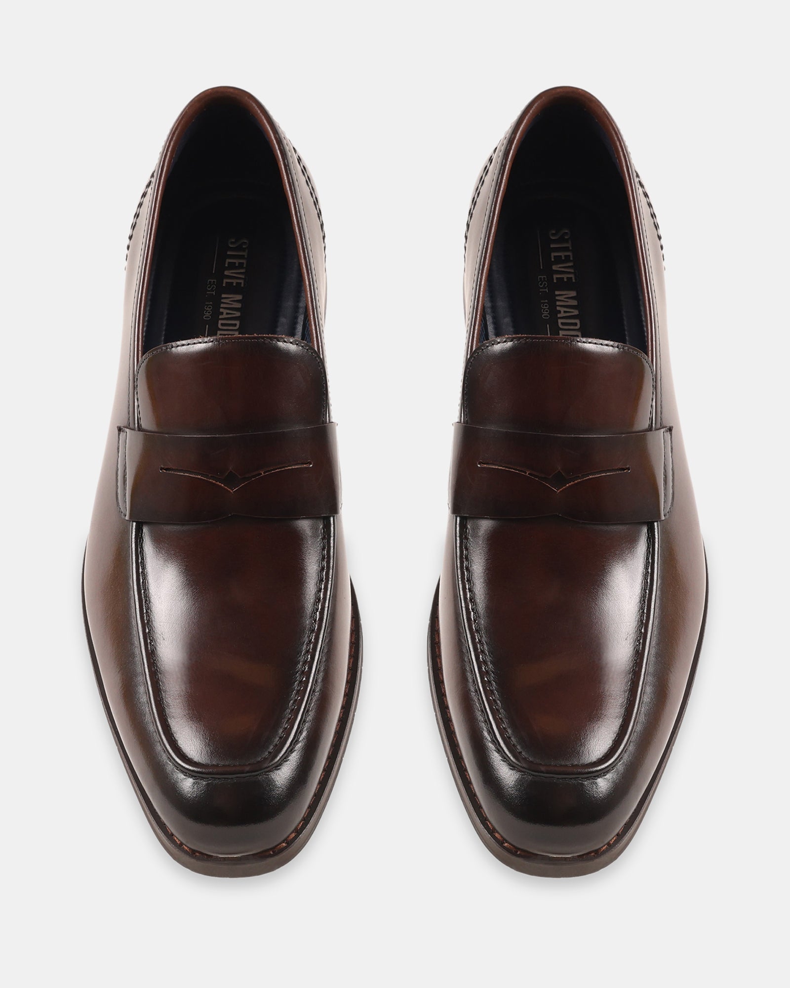 KNIES BROWN LEATHER - Men's Shoes - Steve Madden Canada