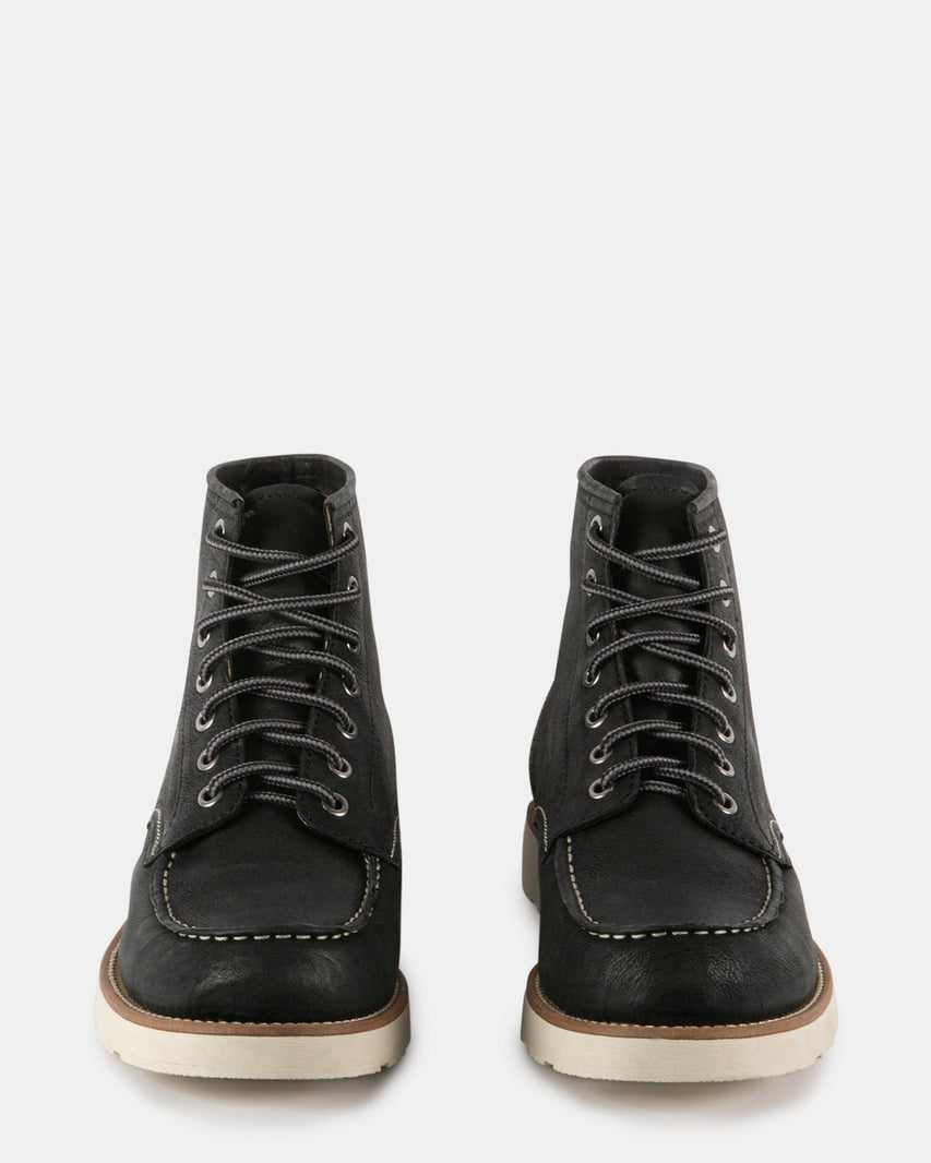 KROSS BLACK LEATHER - Men's Shoes - Steve Madden Canada