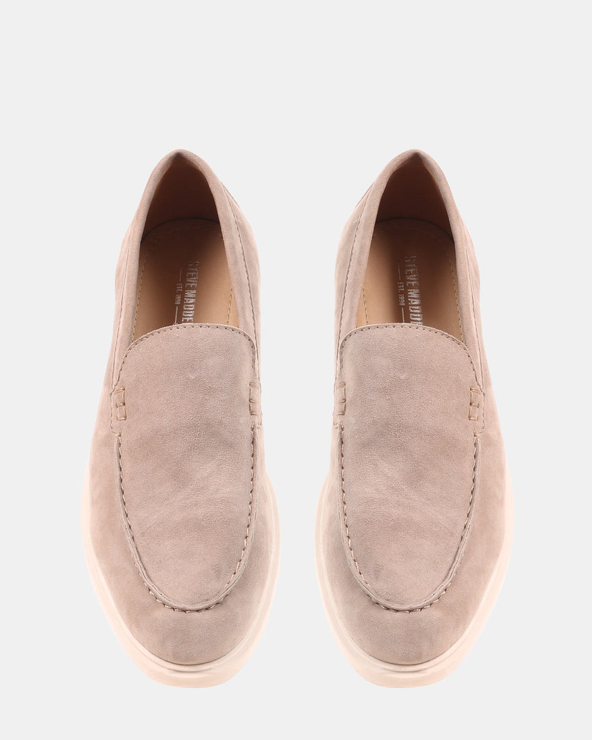 LARRY TAUPE SUEDE - Men's Shoes - Steve Madden Canada
