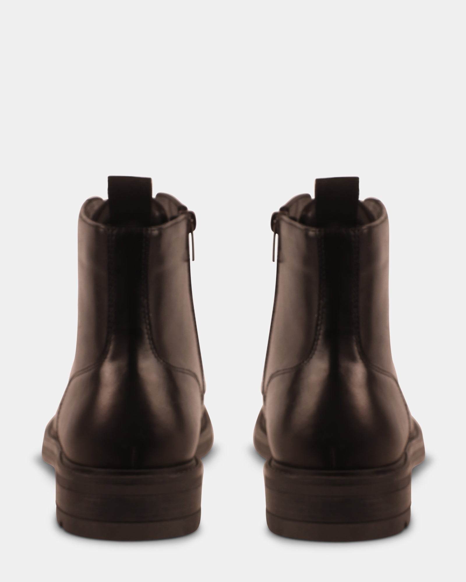 LAUGHTON BLACK LEATHER - Men's Shoes - Steve Madden Canada