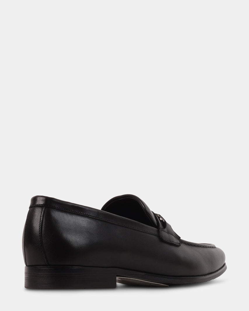 LEONARDO BLACK LEATHER - Men's Shoes - Steve Madden Canada
