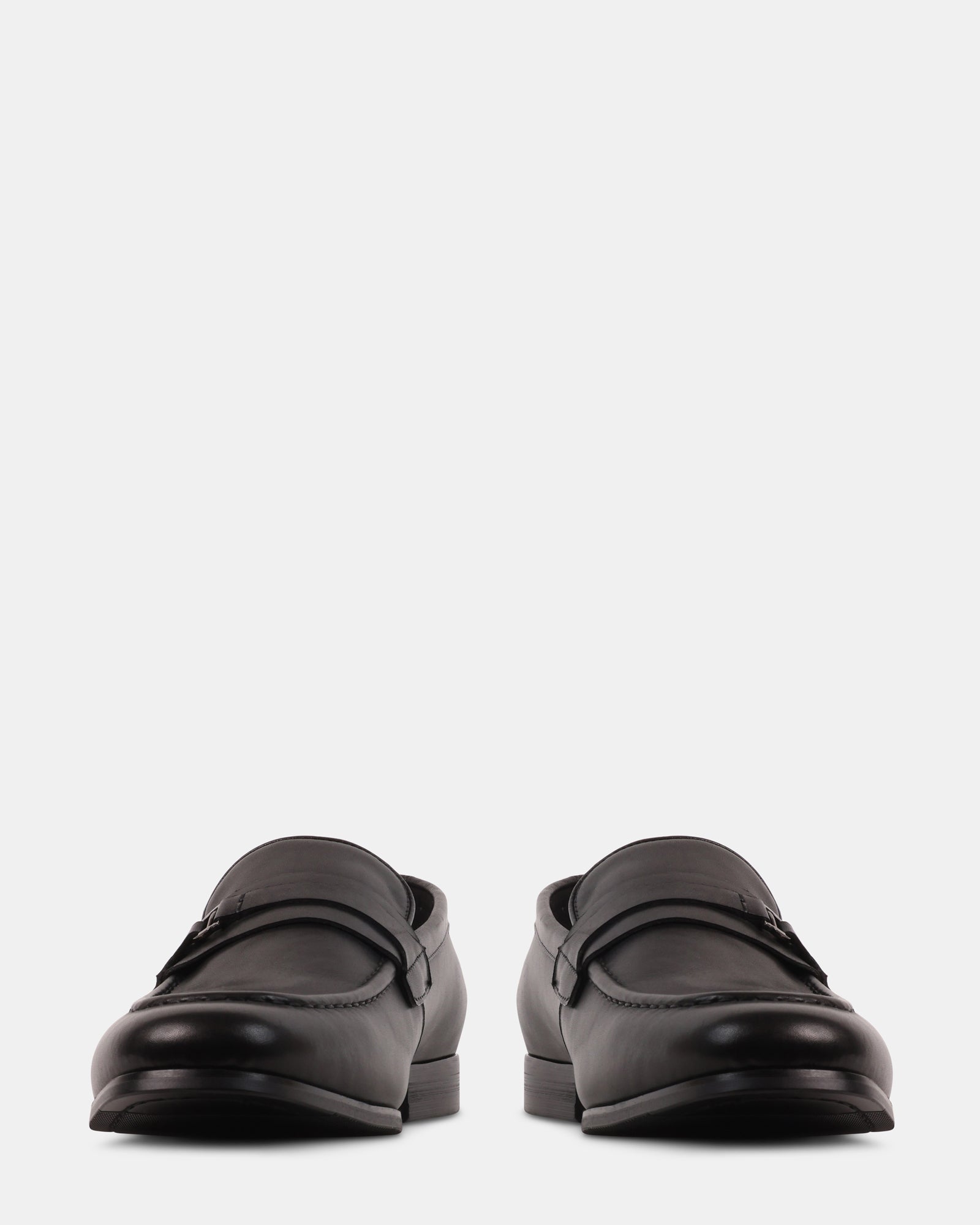 LEONARDO BLACK LEATHER - Men's Shoes - Steve Madden Canada