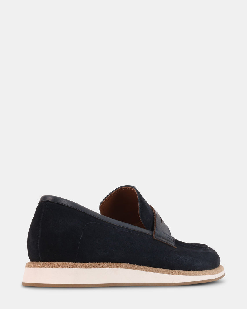 MARCUS NAVY SUEDE - Men's Shoes - Steve Madden Canada