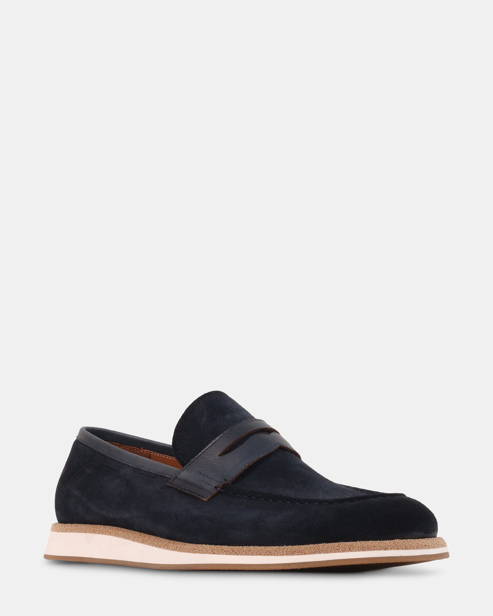 MARCUS NAVY SUEDE - Men's Shoes - Steve Madden Canada