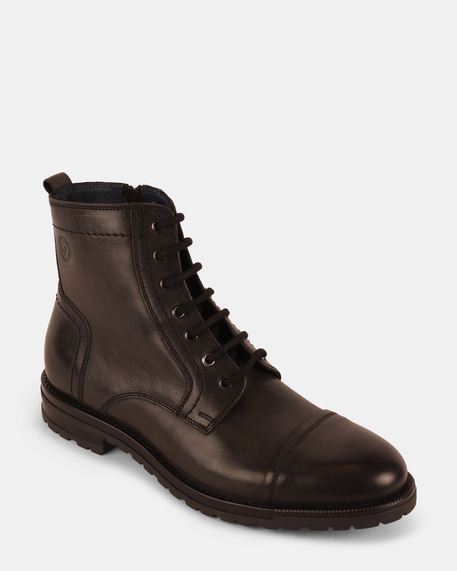 MATHESON BLACK LEATHER - Men's Shoes - Steve Madden Canada