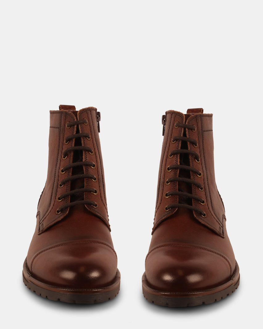 MATHESON BROWN LEATHER - Men's Shoes - Steve Madden Canada