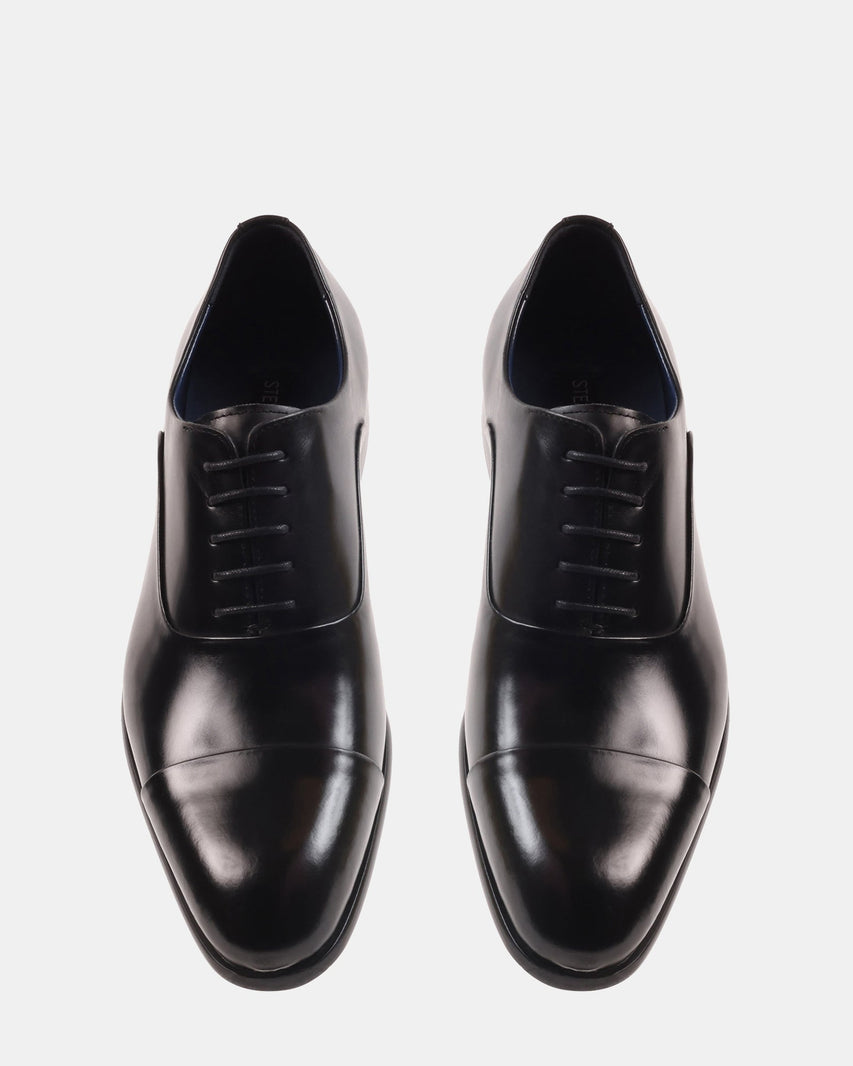 MORIATTI BLACK LEATHER - Men's Shoes - Steve Madden Canada