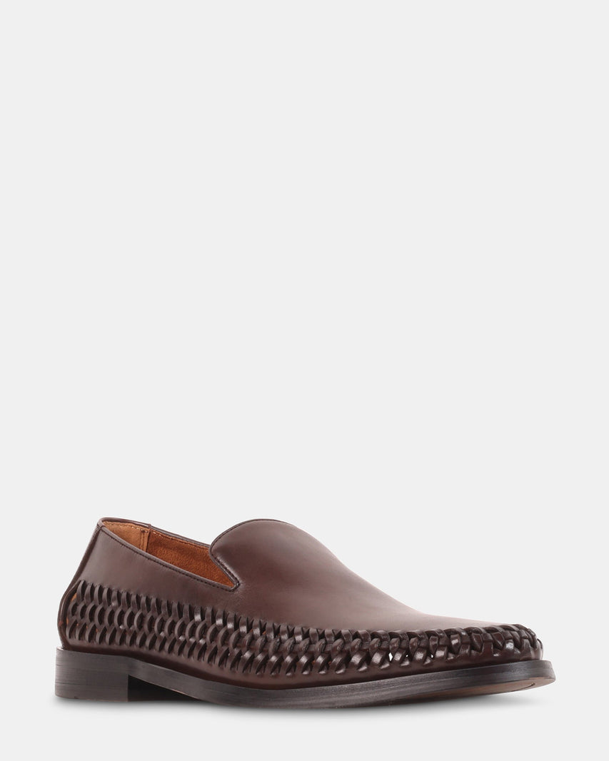 NEWBURY BROWN LEATHER - Men's Shoes - Steve Madden Canada