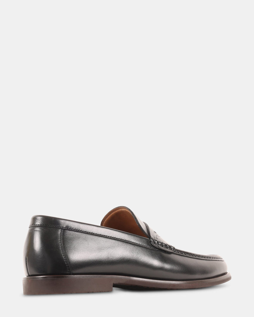 OLANTA BLACK LEATHER - Men's Shoes - Steve Madden Canada