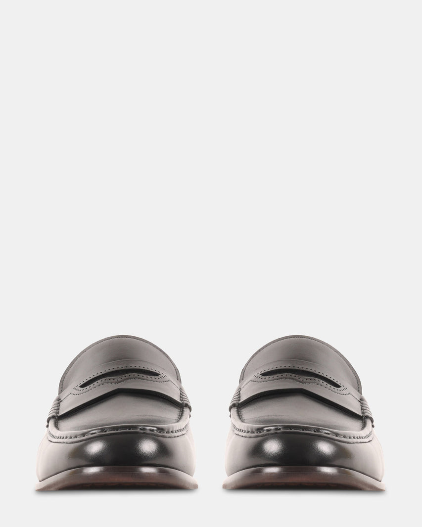 OLANTA BLACK LEATHER - Men's Shoes - Steve Madden Canada