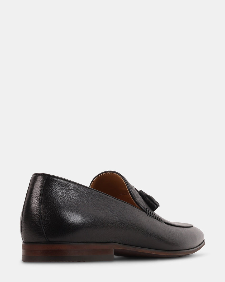 ORLO BLACK LEATHER - Men's Shoes - Steve Madden Canada