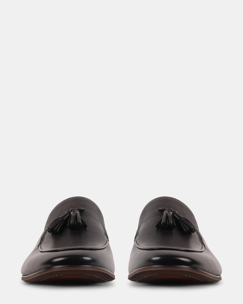 ORLO BLACK LEATHER - Men's Shoes - Steve Madden Canada
