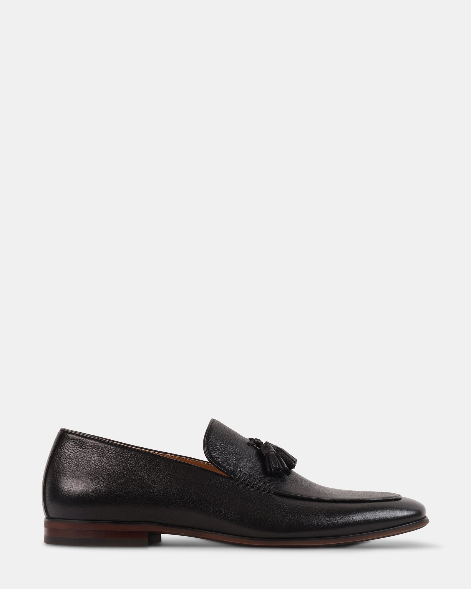 ORLO BLACK LEATHER - Men's Shoes - Steve Madden Canada