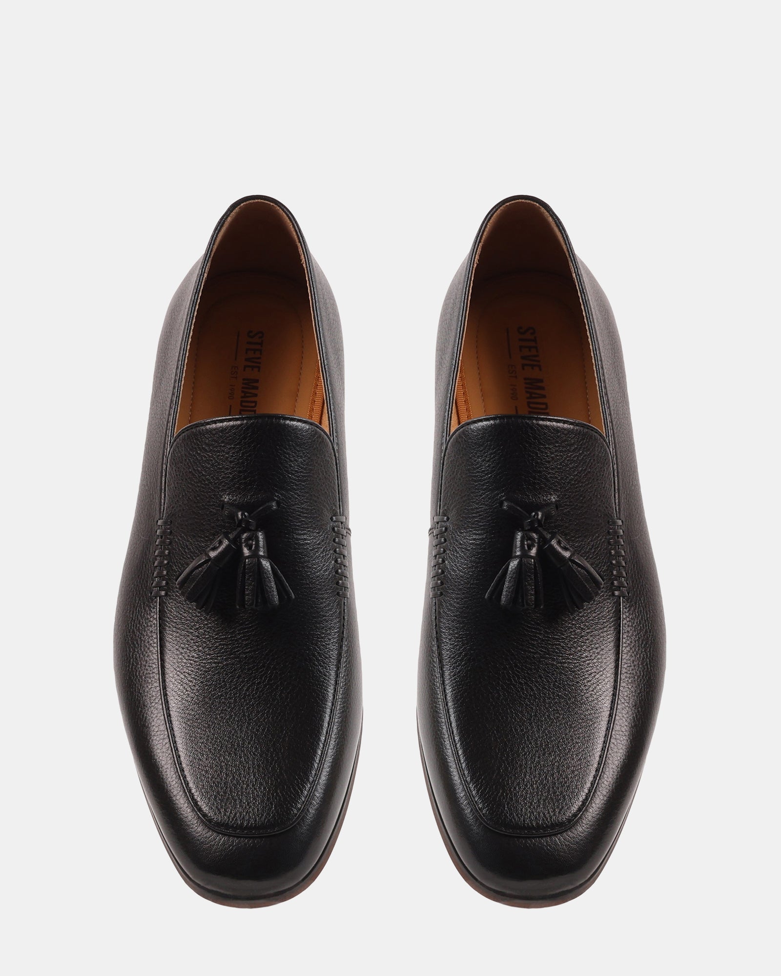ORLO BLACK LEATHER - Men's Shoes - Steve Madden Canada
