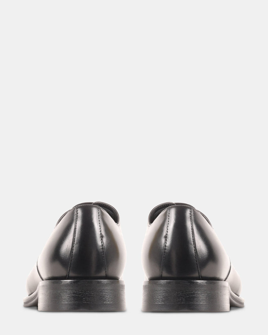 PELICANE BLACK LEATHER - Men's Shoes - Steve Madden Canada