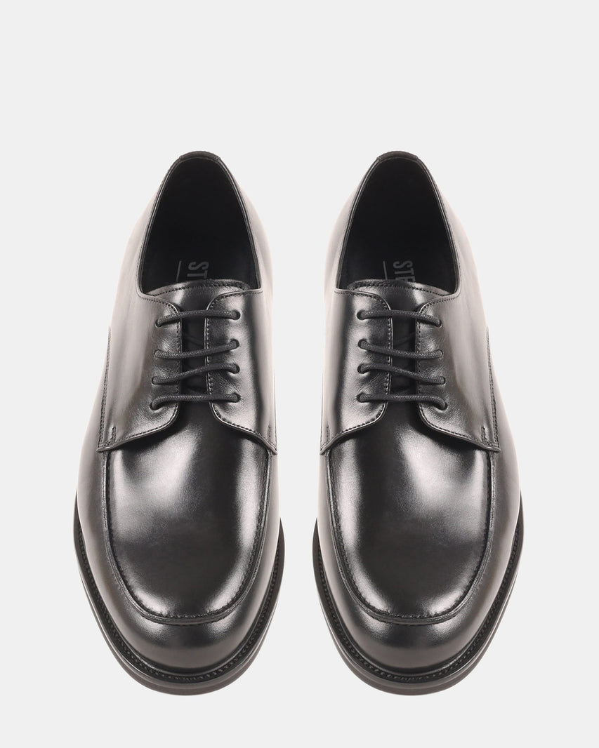 PELICANE BLACK LEATHER - Men's Shoes - Steve Madden Canada