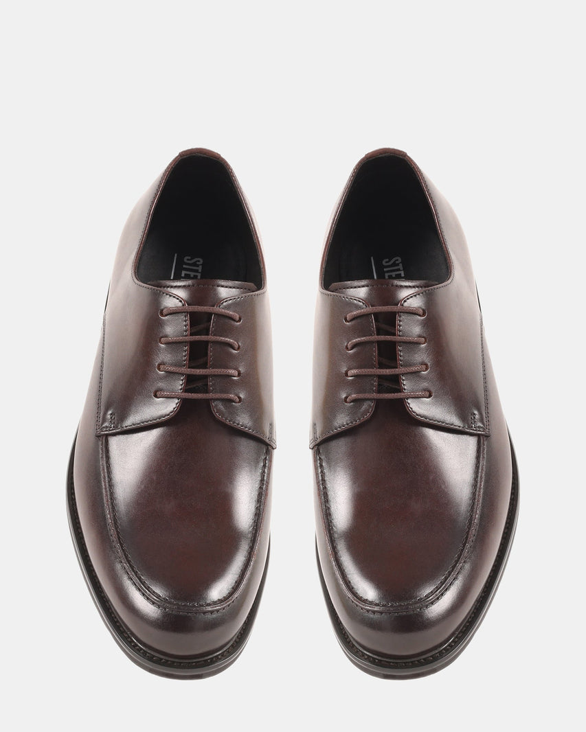 PELICANE BROWN LEATHER - Men's Shoes - Steve Madden Canada