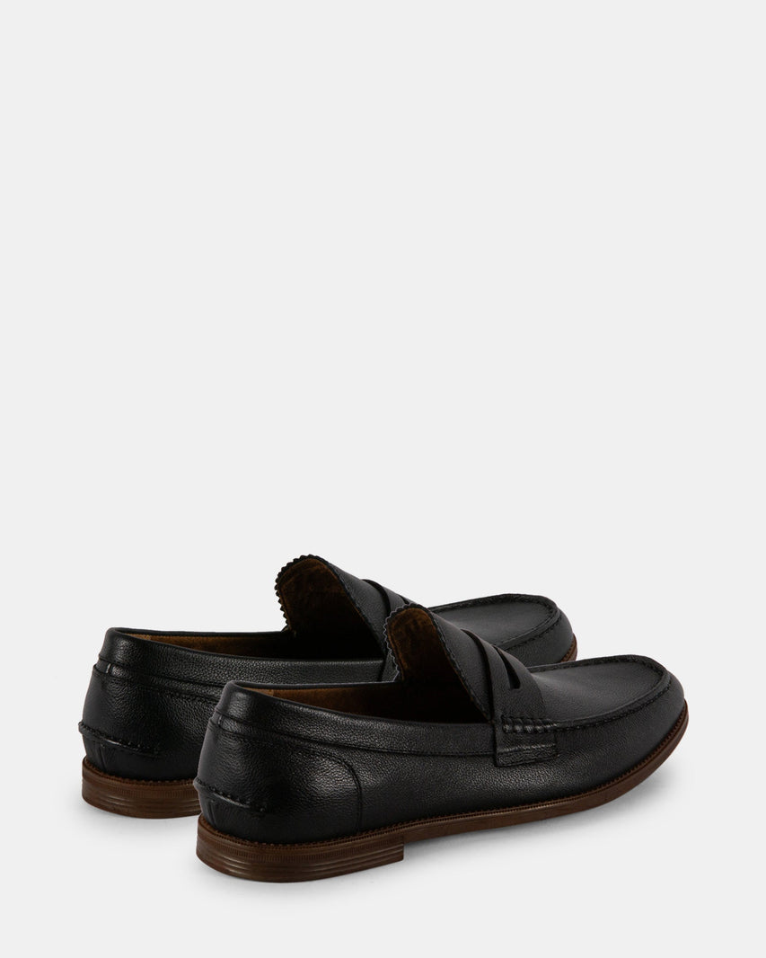 RAMSEE-L BLACK LEATHER - Men's Shoes - Steve Madden Canada