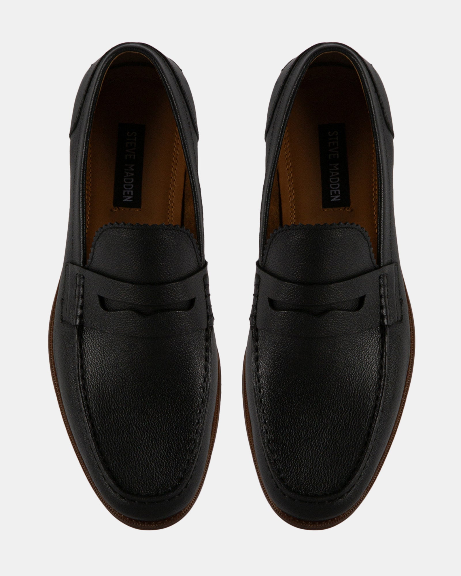 RAMSEE-L BLACK LEATHER - Men's Shoes - Steve Madden Canada