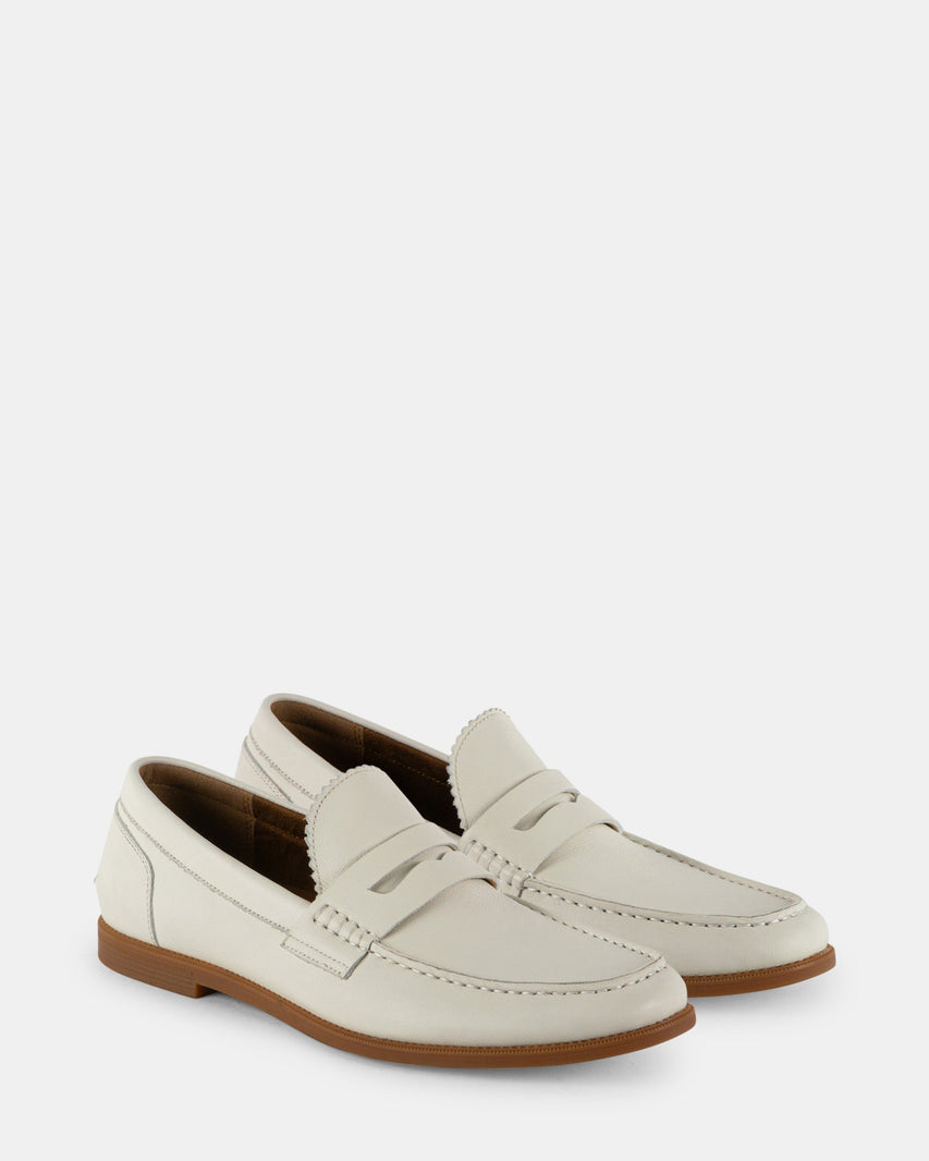 RAMSEE-L WHITE LEATHER - Men's Shoes - Steve Madden Canada