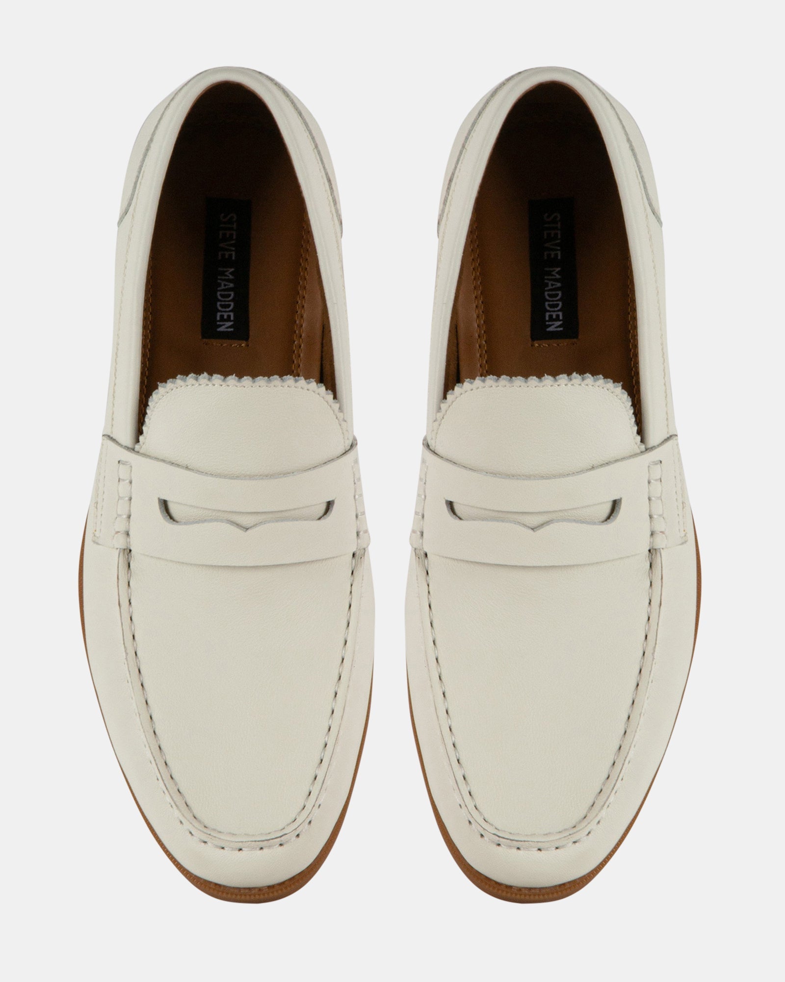 RAMSEE-L WHITE LEATHER - Men's Shoes - Steve Madden Canada