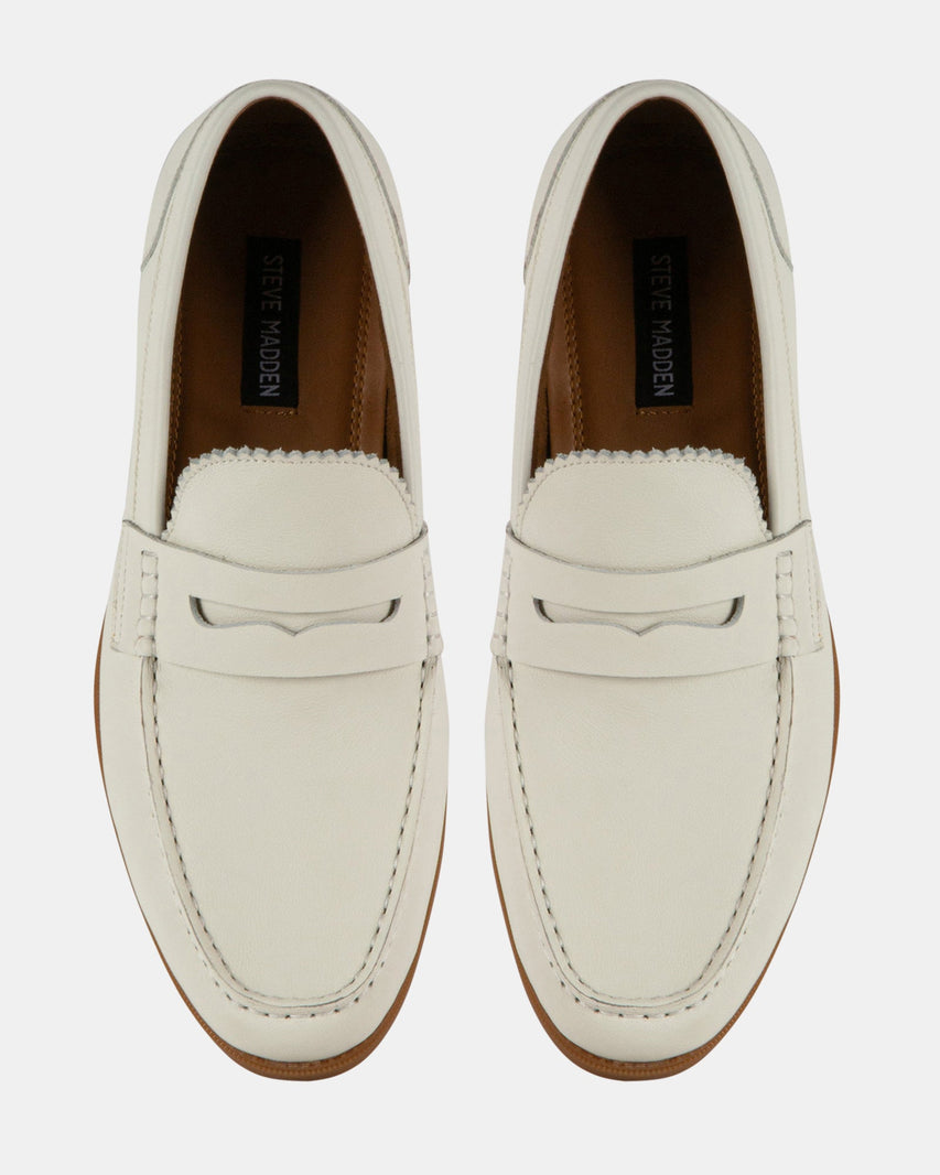 RAMSEE-L WHITE LEATHER - Men's Shoes - Steve Madden Canada