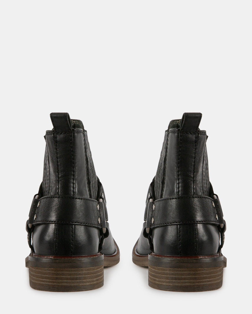 RANCHO BLACK LEATHER - Men's Shoes - Steve Madden Canada