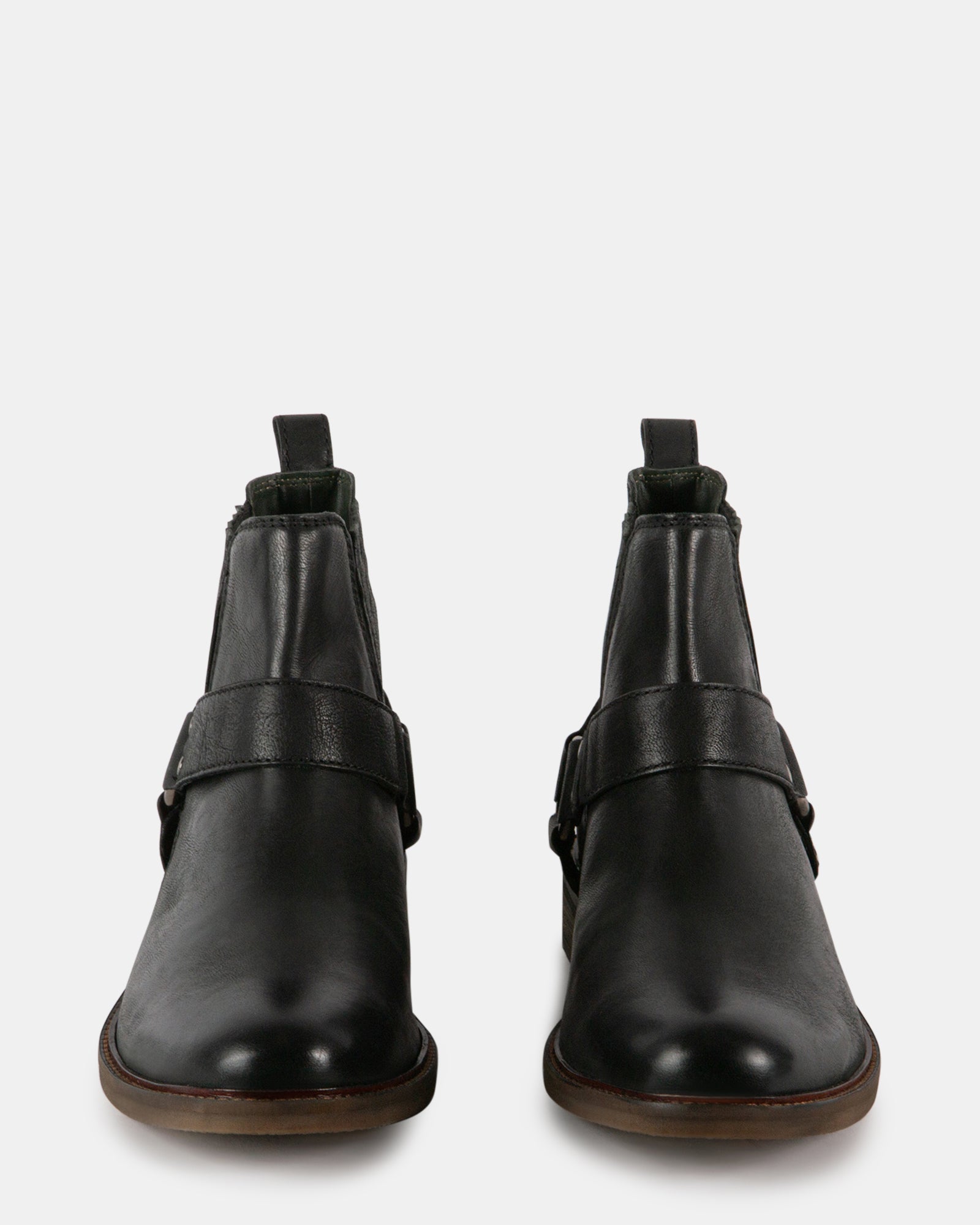 RANCHO BLACK LEATHER - Men's Shoes - Steve Madden Canada