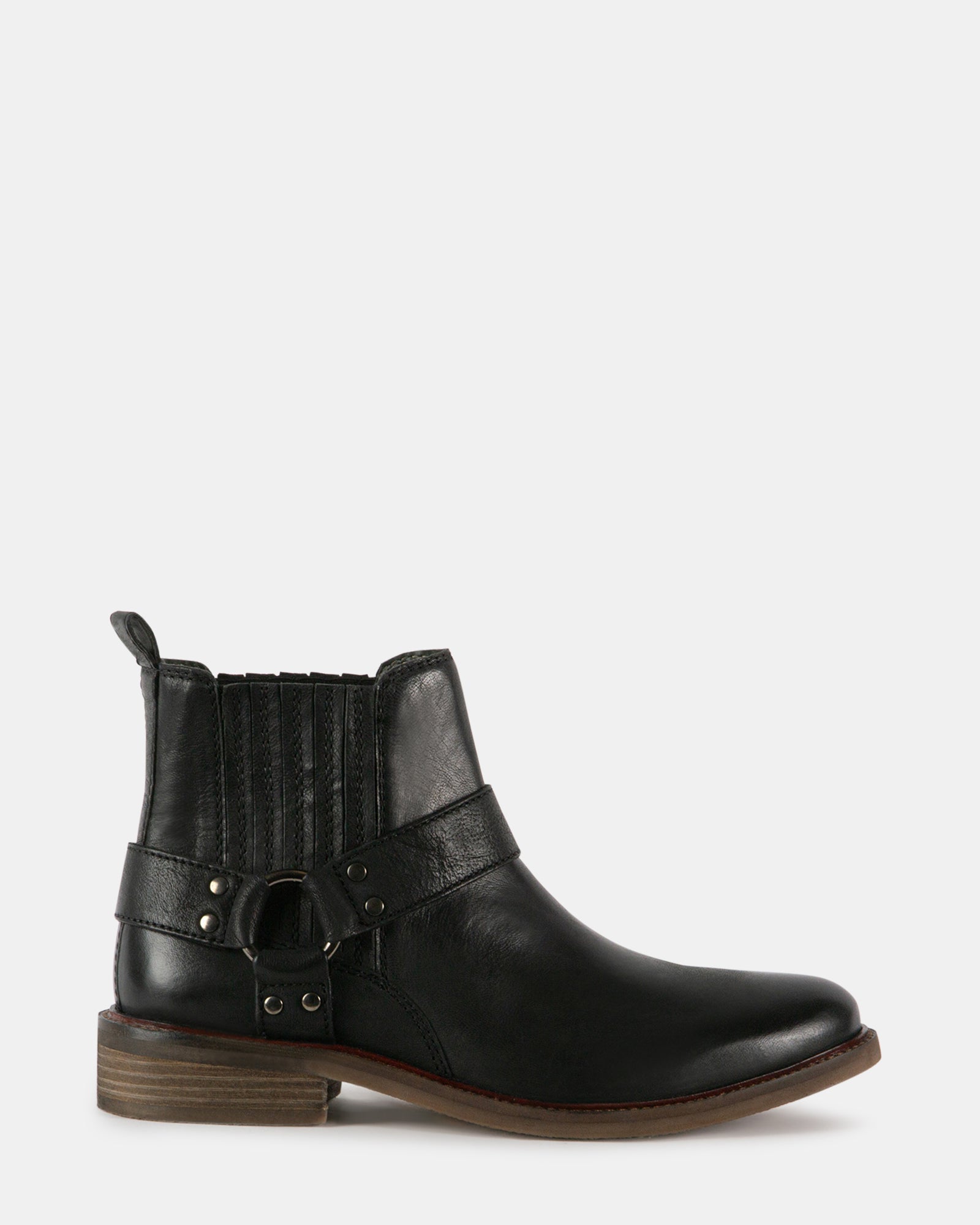 RANCHO BLACK LEATHER - Men's Shoes - Steve Madden Canada