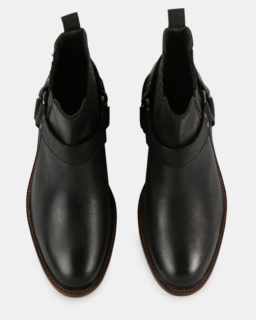 RANCHO BLACK LEATHER - Men's Shoes - Steve Madden Canada