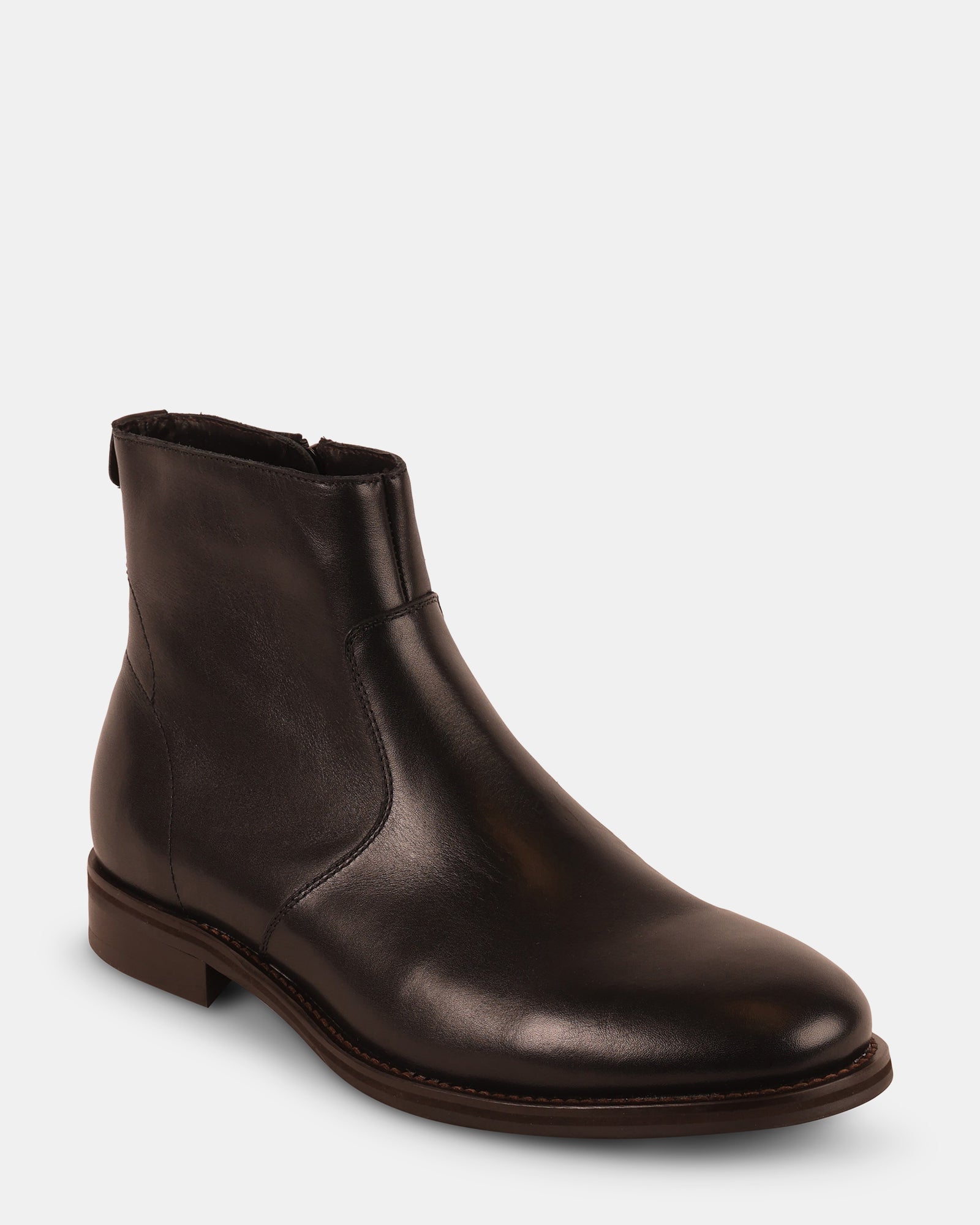 REED BLACK LEATHER - Men's Shoes - Steve Madden Canada
