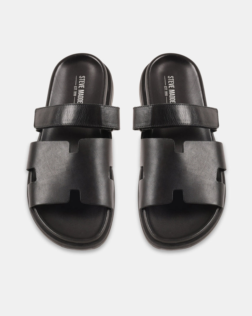 RENATO BLACK LEATHER - Men's Shoes - Steve Madden Canada