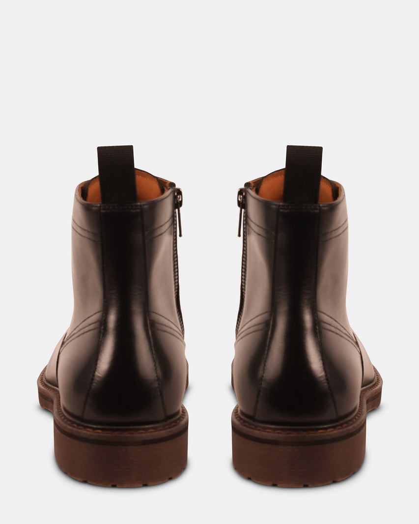 RICHTMON BLACK LEATHER - Men's Shoes - Steve Madden Canada