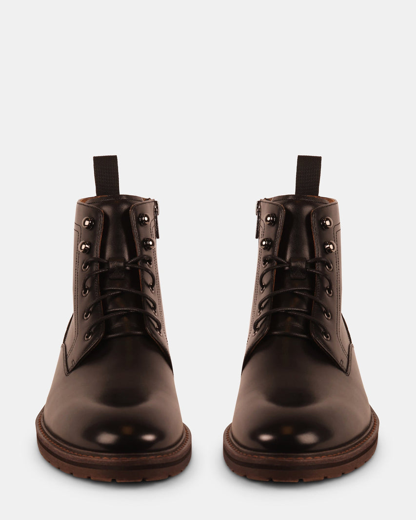 RICHTMON BLACK LEATHER - Men's Shoes - Steve Madden Canada