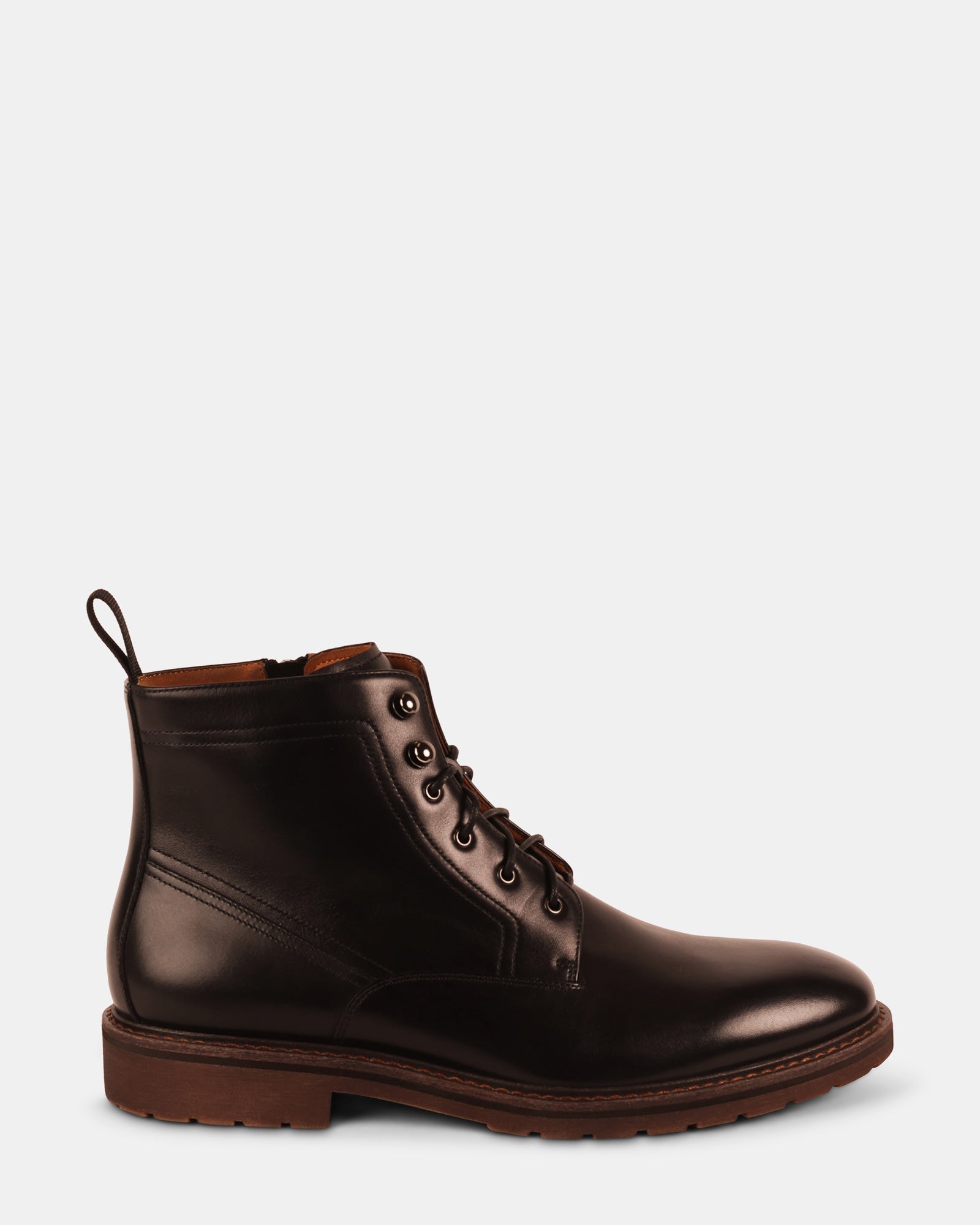 RICHTMON BLACK LEATHER - Men's Shoes - Steve Madden Canada