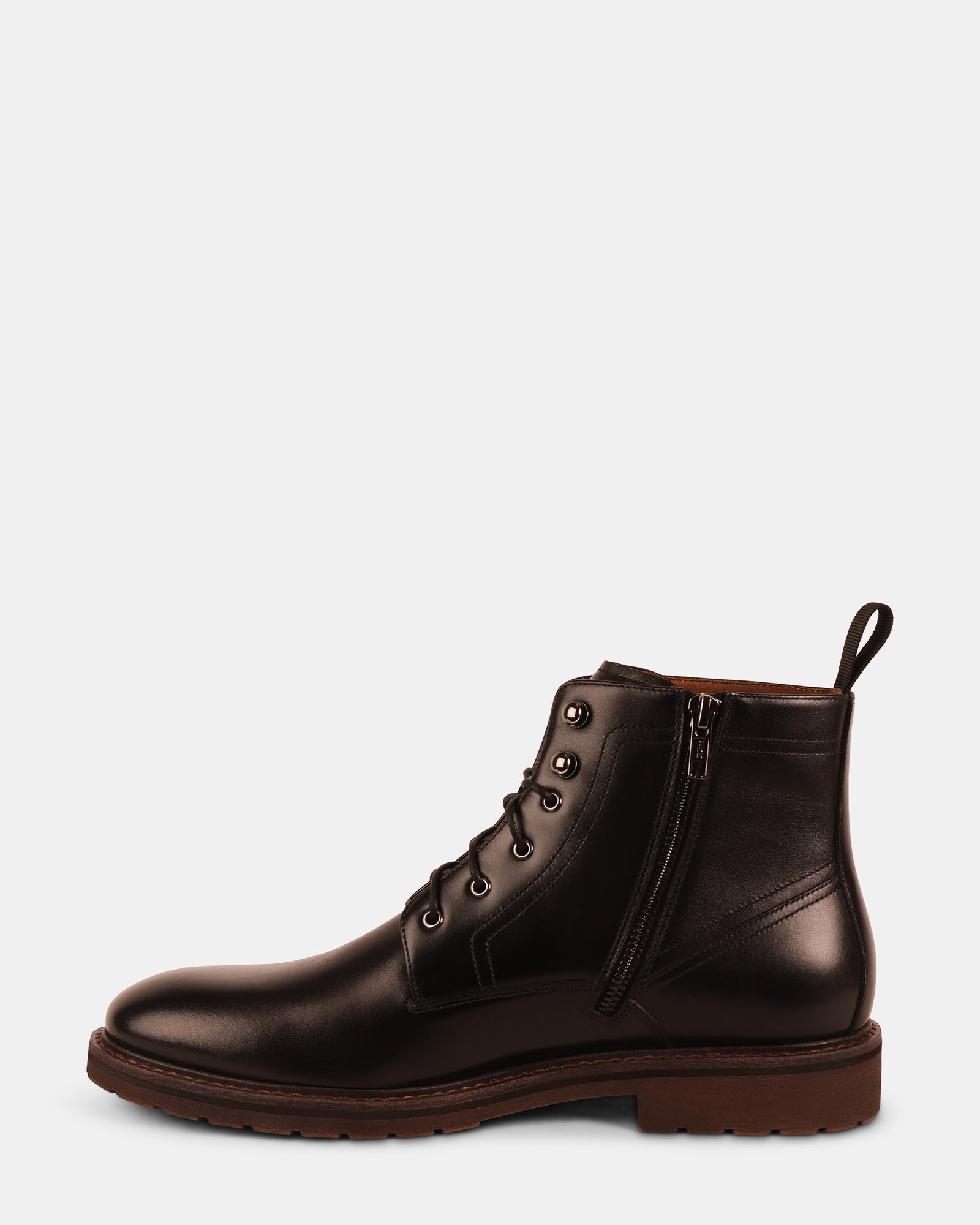 RICHTMON BLACK LEATHER - Men's Shoes - Steve Madden Canada