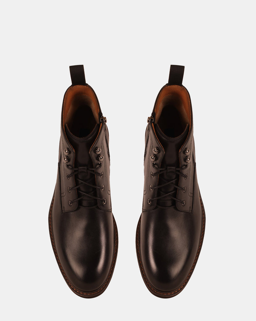 RICHTMON BLACK LEATHER - Men's Shoes - Steve Madden Canada