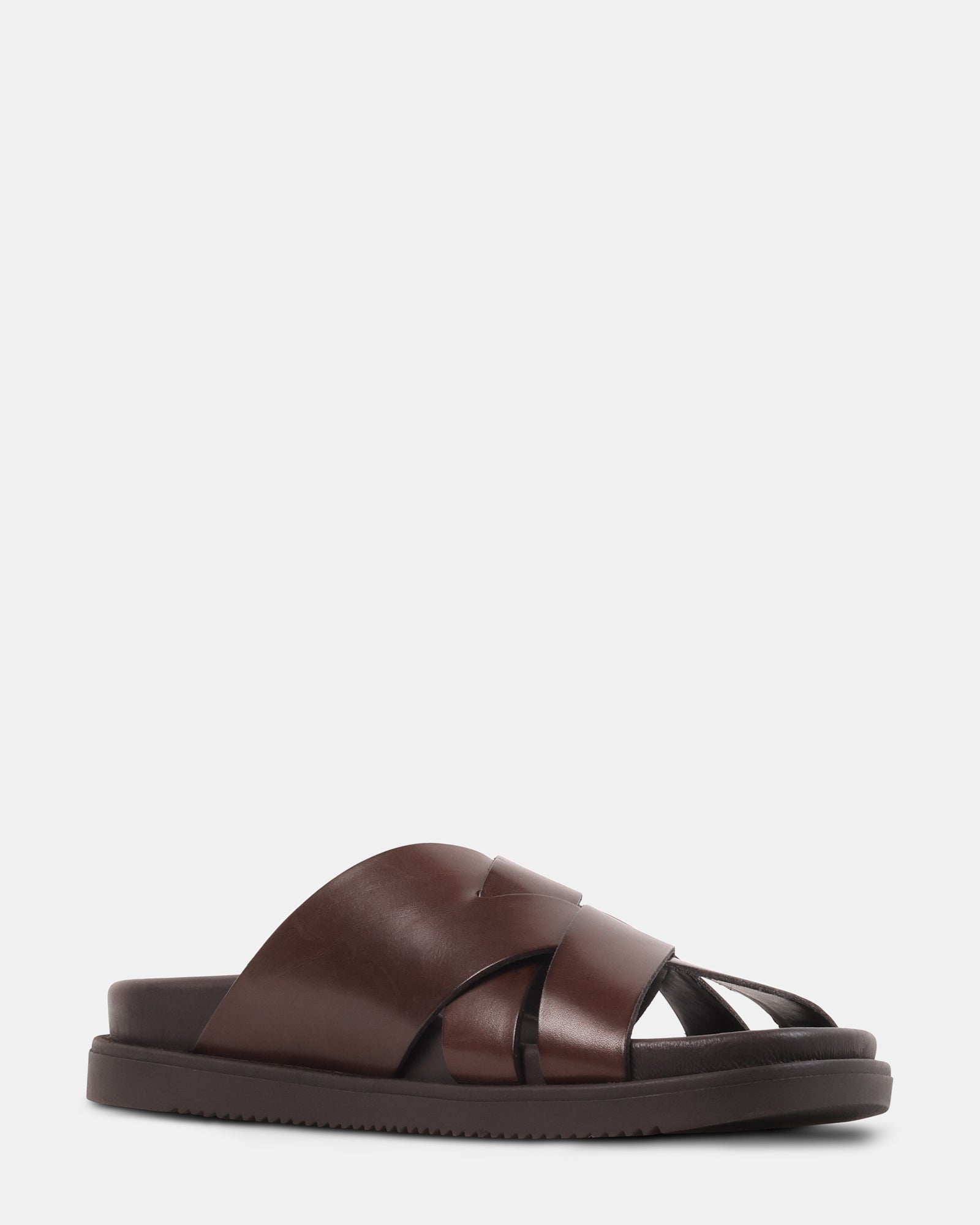 ROVERO BROWN LEATHER - Men's Shoes - Steve Madden Canada