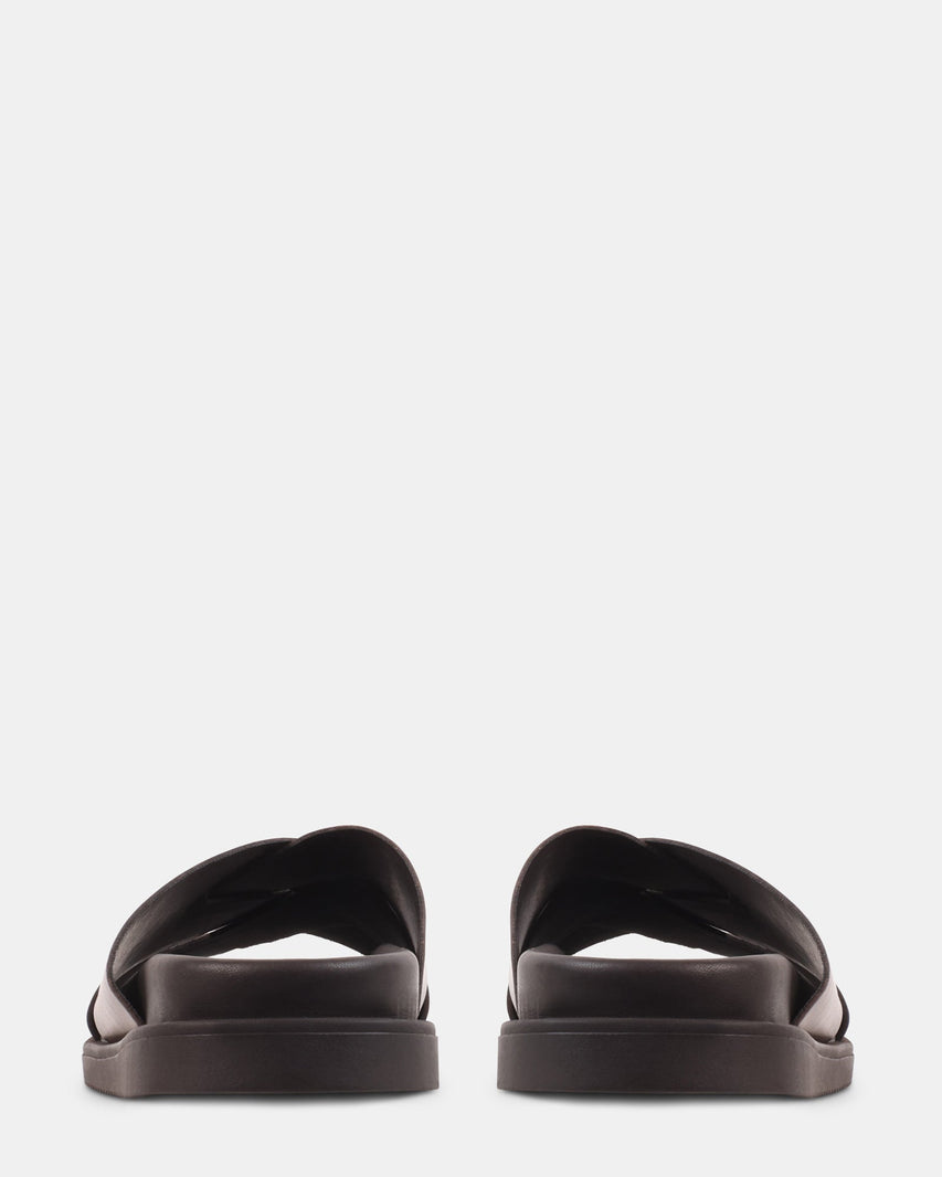 ROVERO BROWN LEATHER - Men's Shoes - Steve Madden Canada