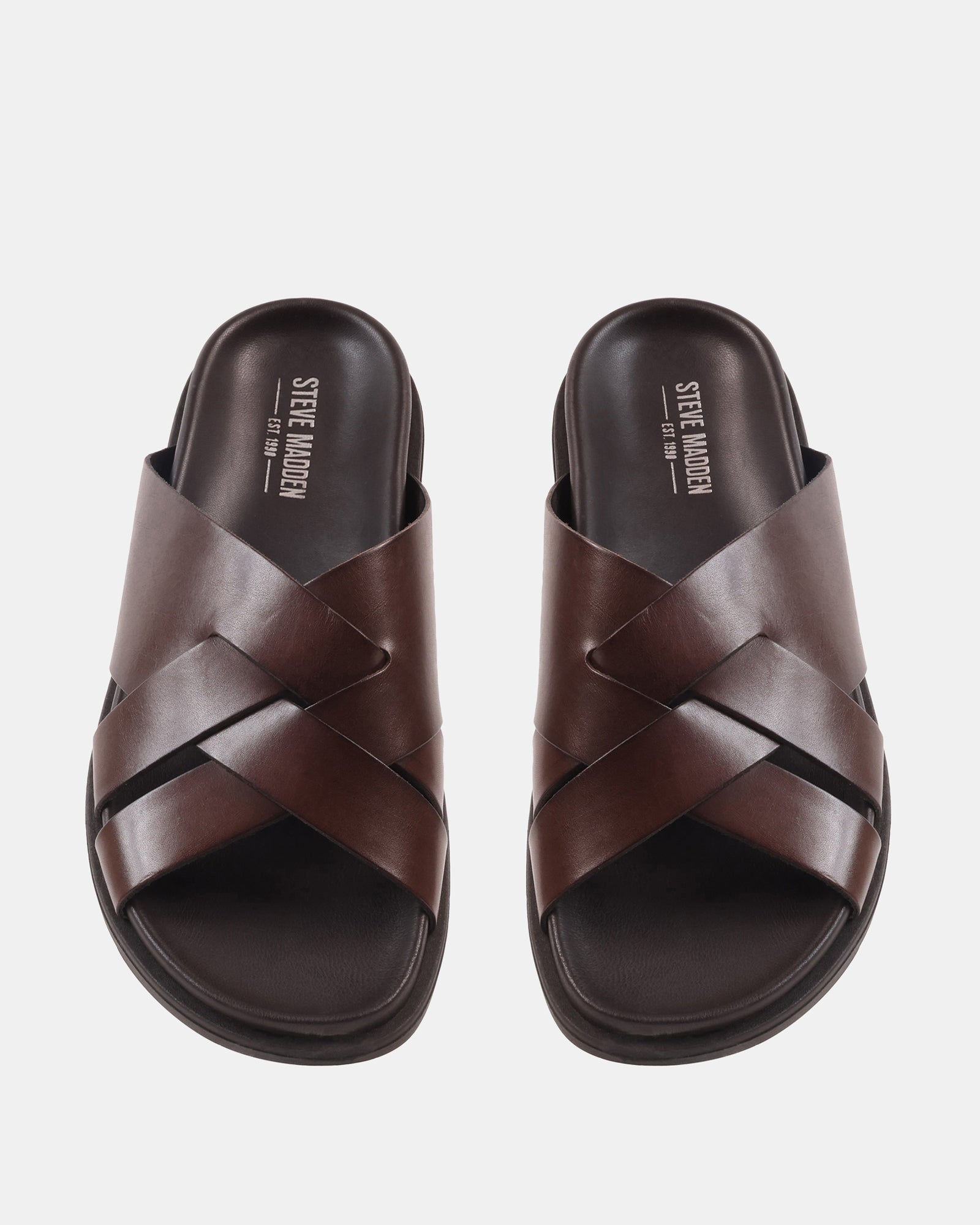 ROVERO BROWN LEATHER - Men's Shoes - Steve Madden Canada
